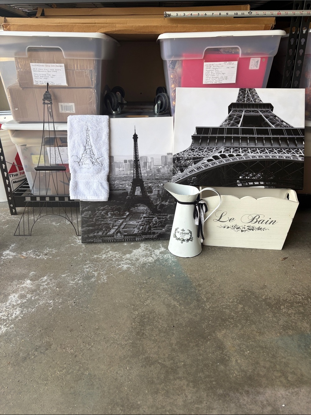 Black, White and Gray Paris Decor Set